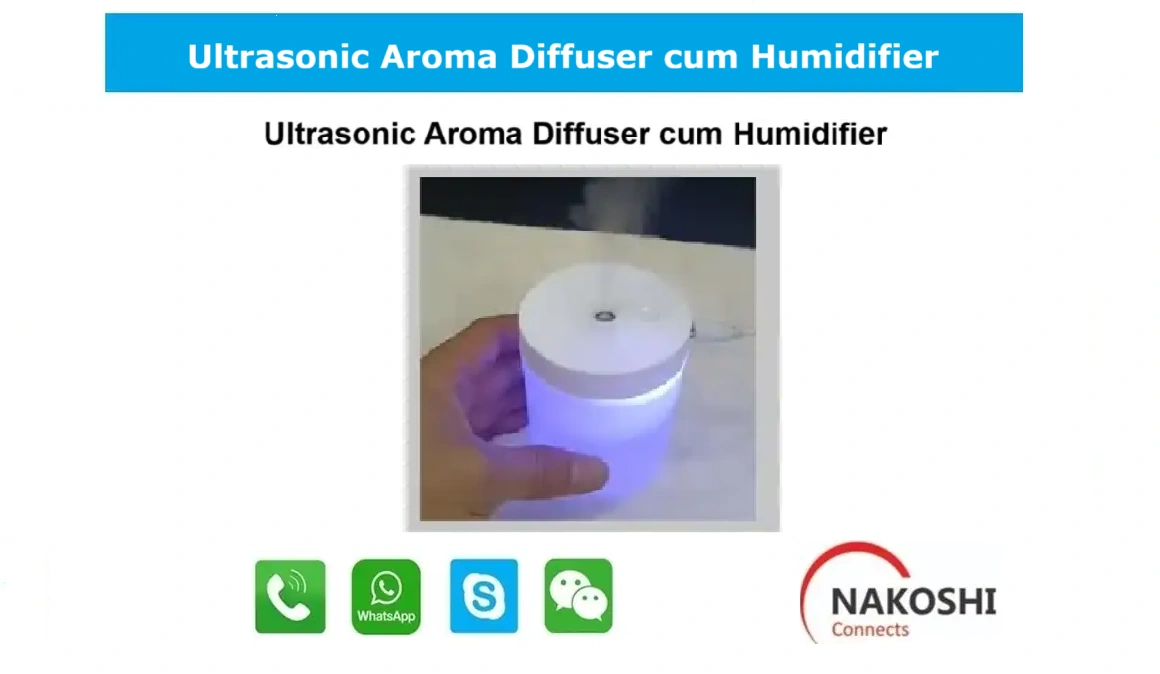 Ultrasonic Aroma Diffuser cum Humidifier USB Powered