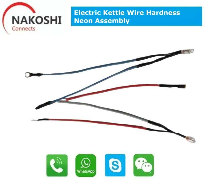 Electric Kettle Wiring Harness Neon Assembly for electrical appliance OEM applications