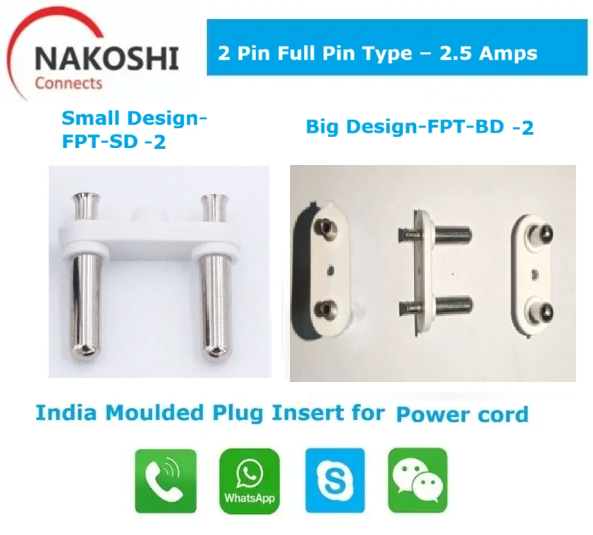 2 Pin Full Pin Type 2.5 Amps FPT-BD FPT-SD