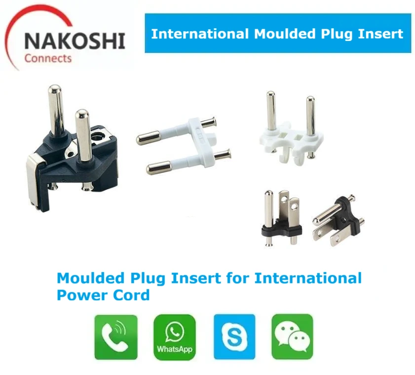 French German Schuko Netherlands Europe US NEMA Country Specific Plug Inserts